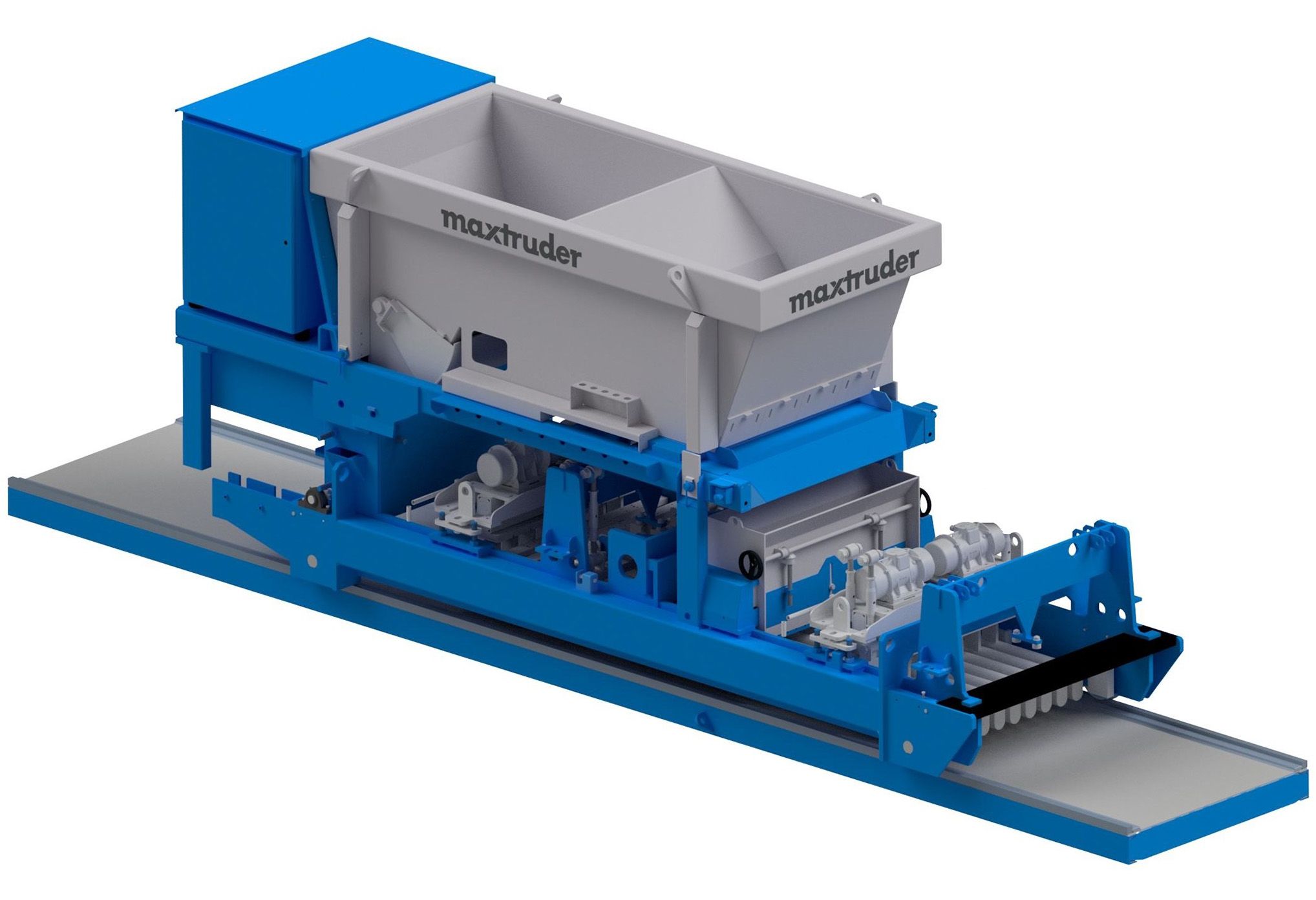 Slipformer for a wide range of prestressed concrete elements