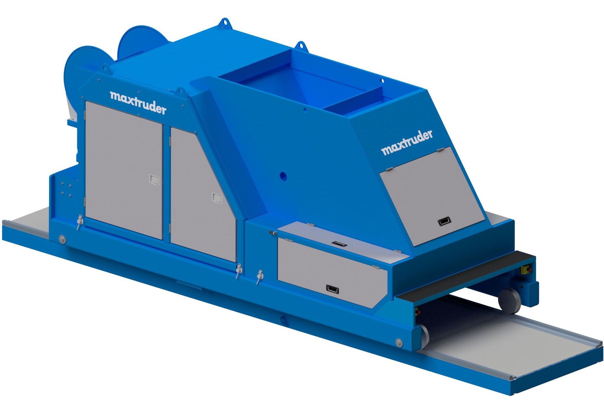 Extruder for prestressed hollowcore slabs - Triple compaction system for the thickest hollow-core slabs and wall elements